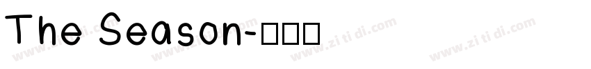 The Season字体转换